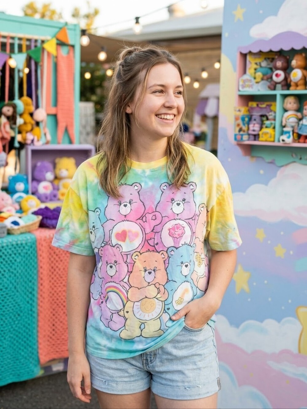 🐻 Care Bears Tie-Dye Tee 🌈